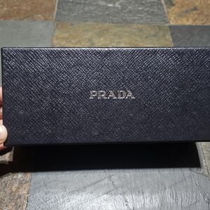 Authentic Prada Black Saffiano Eyeglasses Hard Case